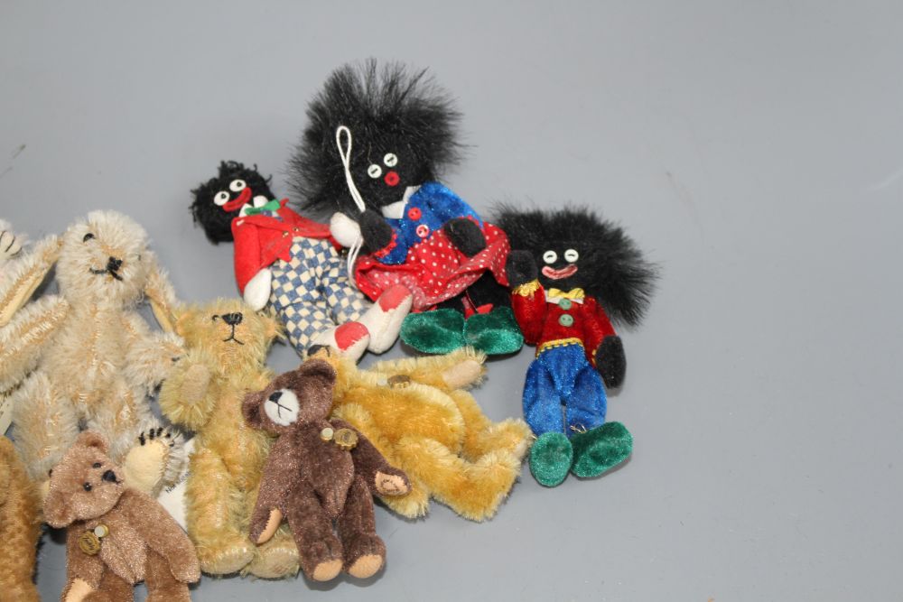 Twelve miniature Teddy Herman, eighteen miniature bears including Mystic Bears, Herman Pawsey & others